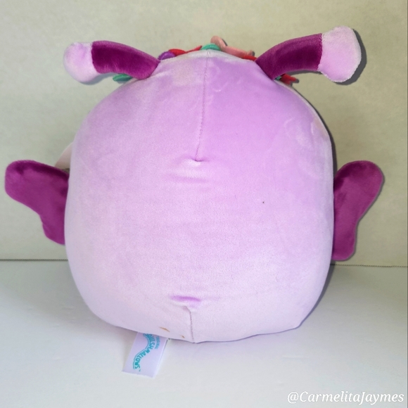 BRENDA 🦋 Customized Purple Butterfly w/Flower Crown Squishmallows by Kelly Toy - Picture 3 of 8